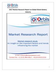 2017 Market Research Report on Global Watch Battery Industry.pdf