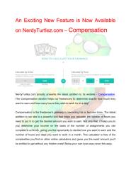 An Exciting New Feature is Now Available on NerdyTurtlez.com - Compensation.pdf