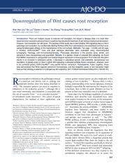 Downregulation of Wnt causes root resorption.pdf