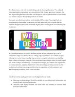 Quickinnovations Limited Offers on Web Design Services London.pdf